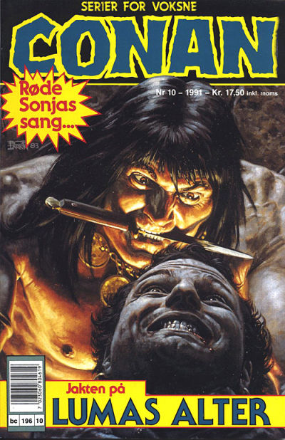 Cover for Conan (Bladkompaniet / Schibsted, 1990 series) #10/1991