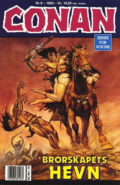Cover for Conan (Bladkompaniet / Schibsted, 1990 series) #8/1992