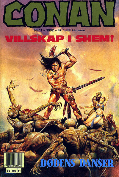 Cover for Conan (Bladkompaniet / Schibsted, 1990 series) #11/1992