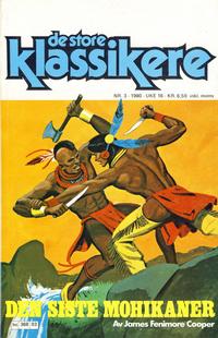Cover Thumbnail for De Store klassikere (Semic, 1979 series) #3/1980