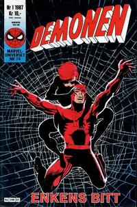 Cover for Demonen (Semic, 1986 series) #1/1987