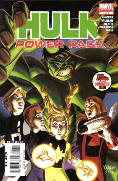 Cover for Hulk and Power Pack (Marvel, 2007 series) #1