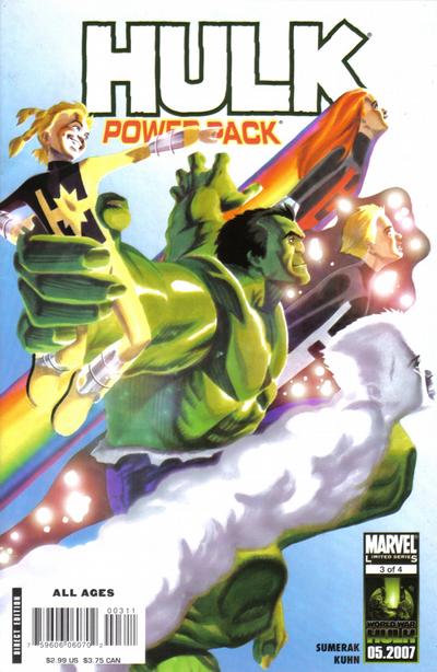 Cover for Hulk and Power Pack (Marvel, 2007 series) #3