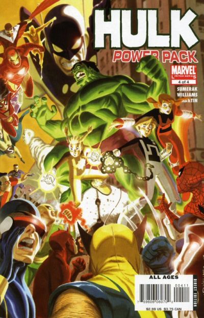 Cover for Hulk and Power Pack (Marvel, 2007 series) #4