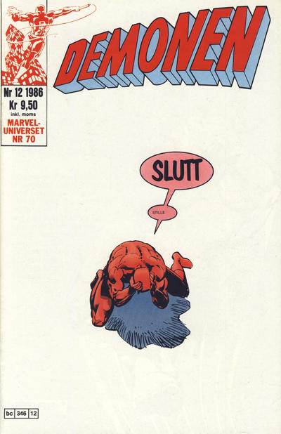 Cover for Demonen (Semic, 1986 series) #12/1986