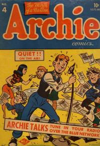 Cover Thumbnail for Archie Comics (Archie, 1942 series) #4