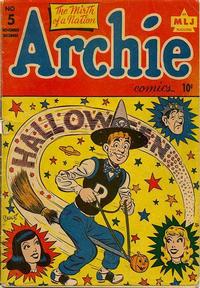Cover Thumbnail for Archie Comics (Archie, 1942 series) #5