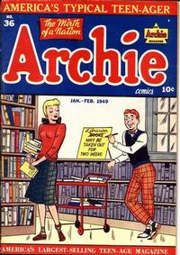 Cover Thumbnail for Archie Comics (Archie, 1942 series) #36