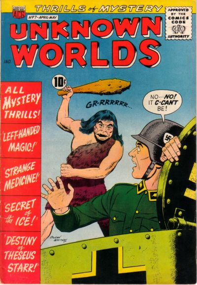 Cover for Unknown Worlds (American Comics Group, 1960 series) #7