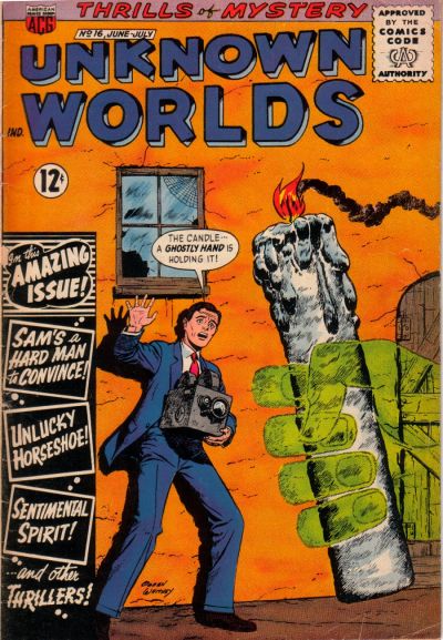 Cover for Unknown Worlds (American Comics Group, 1960 series) #16