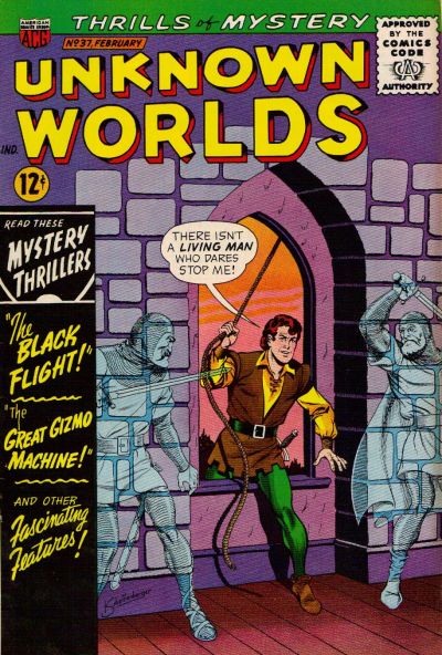Cover for Unknown Worlds (American Comics Group, 1960 series) #37