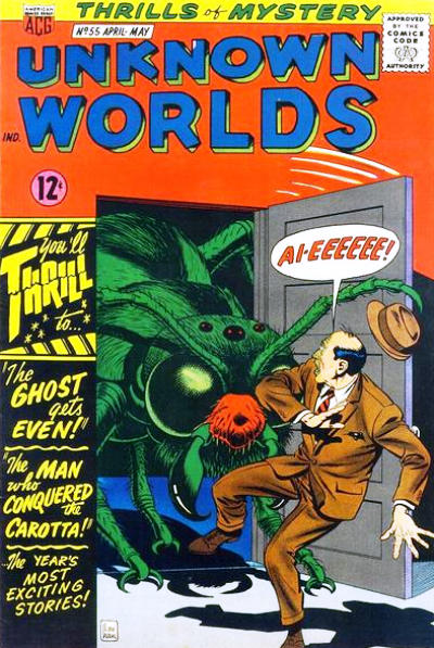 Cover for Unknown Worlds (American Comics Group, 1960 series) #55
