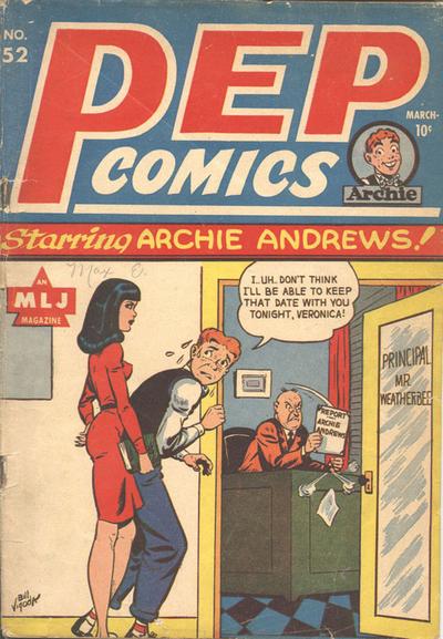 Cover for Pep Comics (Archie, 1940 series) #52