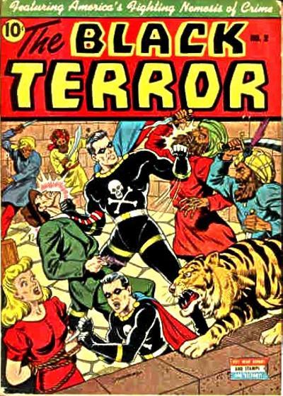 Cover for The Black Terror (Pines, 1942 series) #2