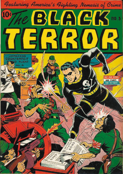 Cover for The Black Terror (Pines, 1942 series) #5