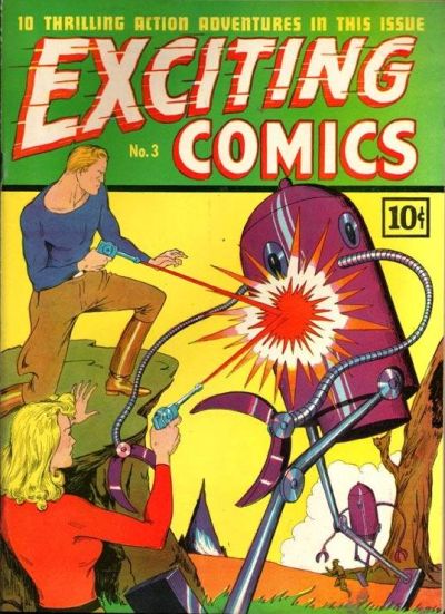 Cover for Exciting Comics (Pines, 1940 series) #v1#3 (3)