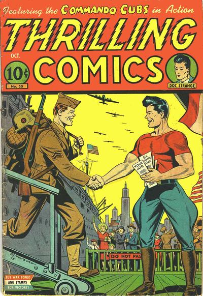Cover for Thrilling Comics (Pines, 1940 series) #50