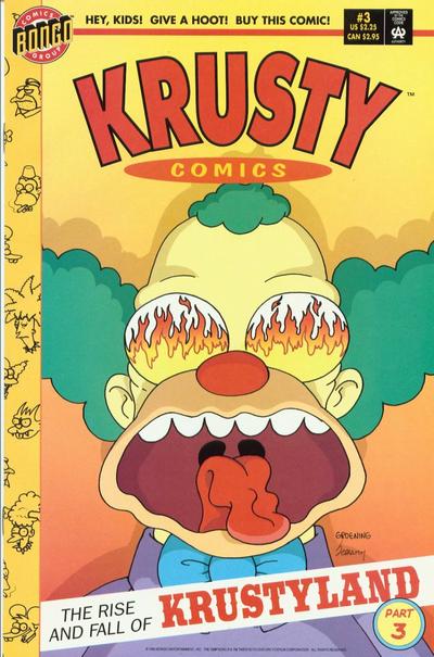 Cover for Krusty Comics (Bongo, 1995 series) #3