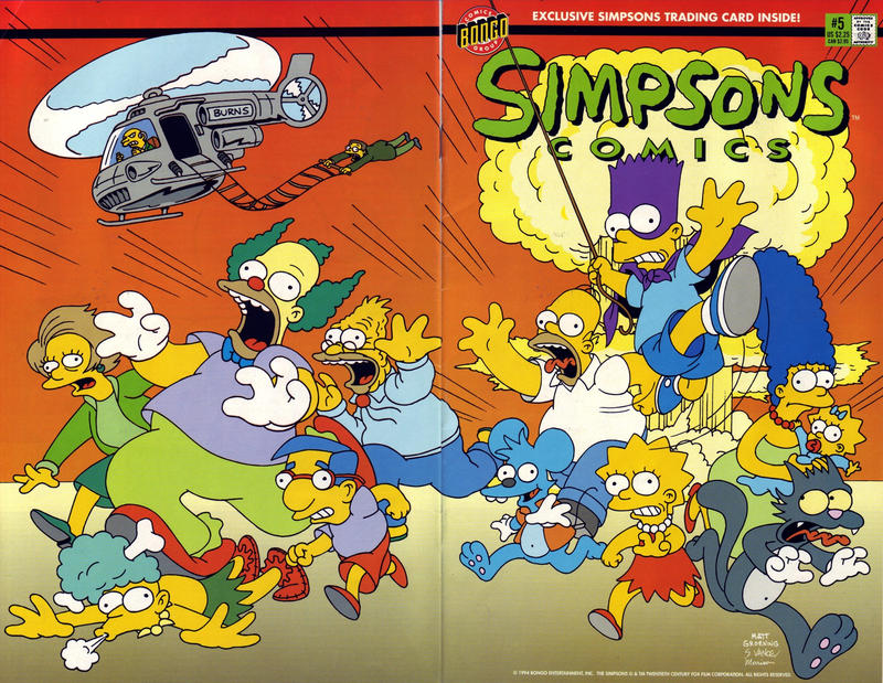 Cover for Simpsons Comics (Bongo, 1993 series) #5