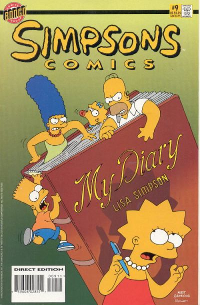 Cover for Simpsons Comics (Bongo, 1993 series) #9