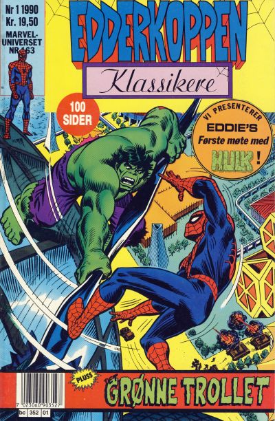 Cover for Edderkoppen klassikere (Semic, 1989 series) #1/1990