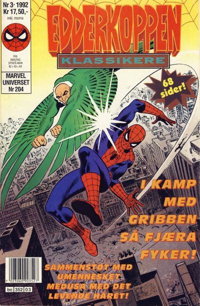 Cover for Edderkoppen klassikere (Semic, 1989 series) #3/1992