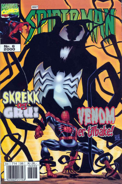 Cover for Spider-Man (Hjemmet / Egmont, 1999 series) #6/2000