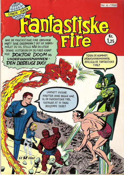 Cover for Fantastiske Fire (Serieforlaget / Se-Bladene / Stabenfeldt, 1968 series) #6/1968