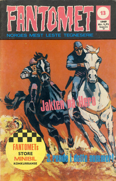 Cover for Fantomet (Romanforlaget, 1966 series) #13/1969