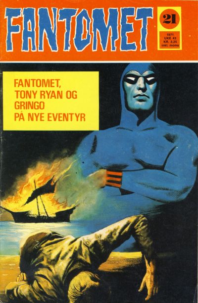 Cover for Fantomet (Romanforlaget, 1966 series) #21/1971