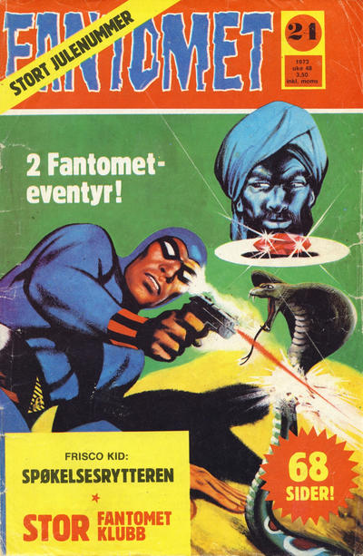 Cover for Fantomet (Nordisk Forlag, 1973 series) #24/1973