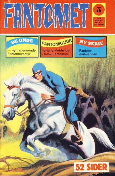 Cover for Fantomet (Nordisk Forlag, 1973 series) #5/1974