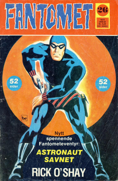 Cover for Fantomet (Nordisk Forlag, 1973 series) #26/1974