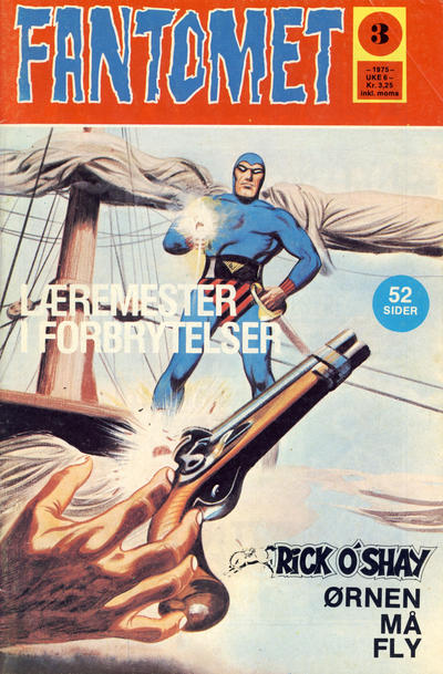 Cover for Fantomet (Nordisk Forlag, 1973 series) #3/1975