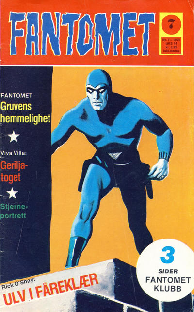 Cover for Fantomet (Nordisk Forlag, 1973 series) #7/1975
