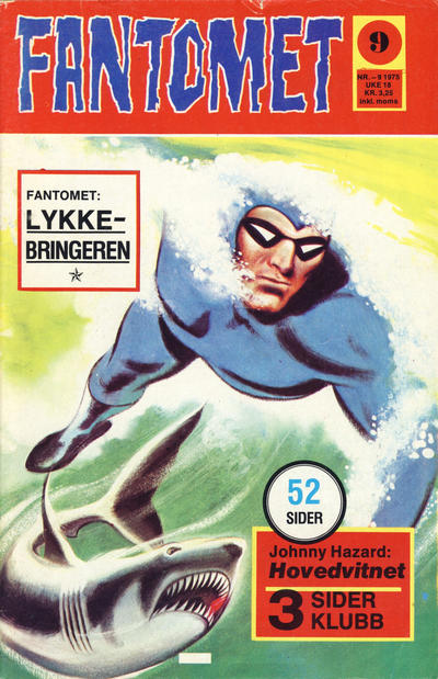 Cover for Fantomet (Nordisk Forlag, 1973 series) #9/1975