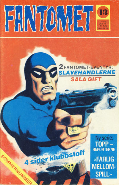 Cover for Fantomet (Nordisk Forlag, 1973 series) #13/1975