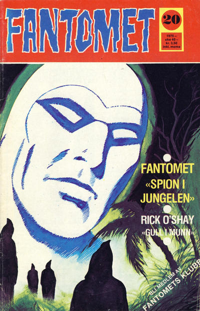 Cover for Fantomet (Nordisk Forlag, 1973 series) #20/1975