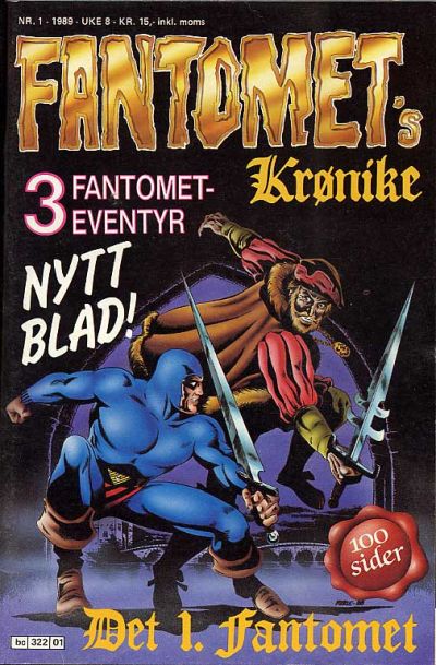 Cover for Fantomets krønike (Semic, 1989 series) #1/1989