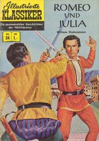 Cover Thumbnail for Illustrierte Klassiker [Classics Illustrated] (BSV - Williams, 1956 series) #34 - Romeo und Julia [HLN 34]