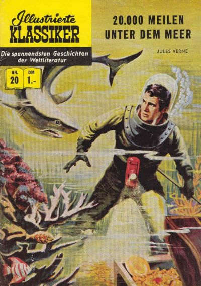 Cover for Illustrierte Klassiker [Classics Illustrated] (BSV - Williams, 1956 series) #20 - 20.000 Meilen unter dem Meer [HLN 32]