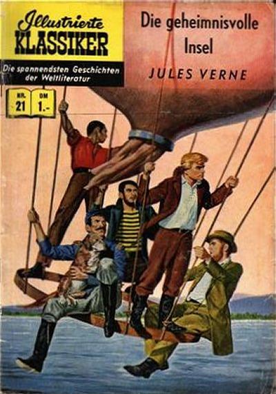 Cover for Illustrierte Klassiker [Classics Illustrated] (BSV - Williams, 1956 series) #21 - Die geheimnisvolle Insel [HLN 32]