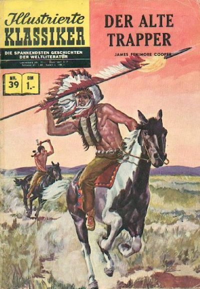 Cover for Illustrierte Klassiker [Classics Illustrated] (BSV - Williams, 1956 series) #39 - Der alte Trapper [HLN 40]
