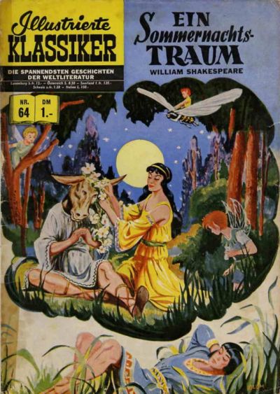 Cover for Illustrierte Klassiker [Classics Illustrated] (BSV - Williams, 1956 series) #64 - Ein Sommernachtstraum