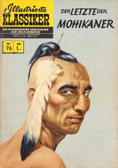Cover for Illustrierte Klassiker [Classics Illustrated] (BSV - Williams, 1956 series) #76 - Der Letzte der Mohikaner [HLN 76]