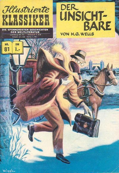 Cover for Illustrierte Klassiker [Classics Illustrated] (BSV - Williams, 1956 series) #81 - Der Unsichtbare [HLN 81]