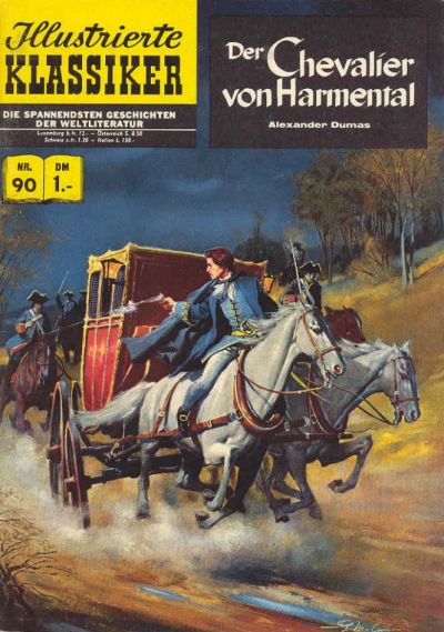 Cover for Illustrierte Klassiker [Classics Illustrated] (BSV - Williams, 1956 series) #90 - Der Chevalier von Harmental