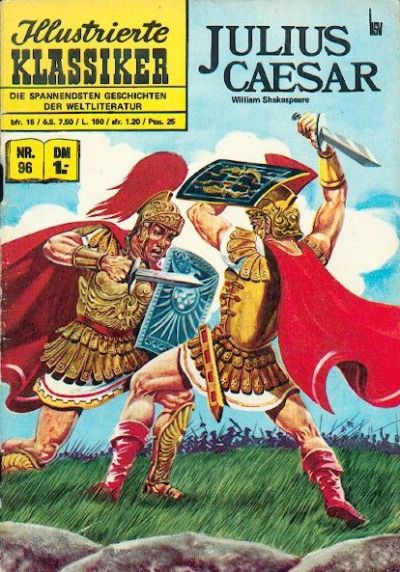 Cover for Illustrierte Klassiker [Classics Illustrated] (BSV - Williams, 1956 series) #96 - Julius Caesar [Gelbe Leiste]