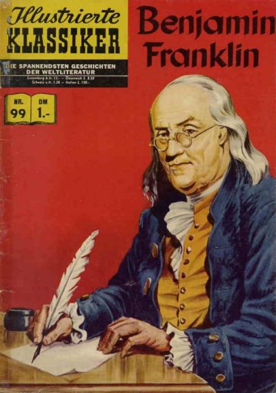 Cover for Illustrierte Klassiker [Classics Illustrated] (BSV - Williams, 1956 series) #99 - Benjamin Franklin