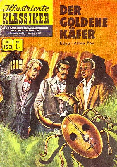 Cover for Illustrierte Klassiker [Classics Illustrated] (BSV - Williams, 1956 series) #123 - Der goldene Käfer [HLN 123]